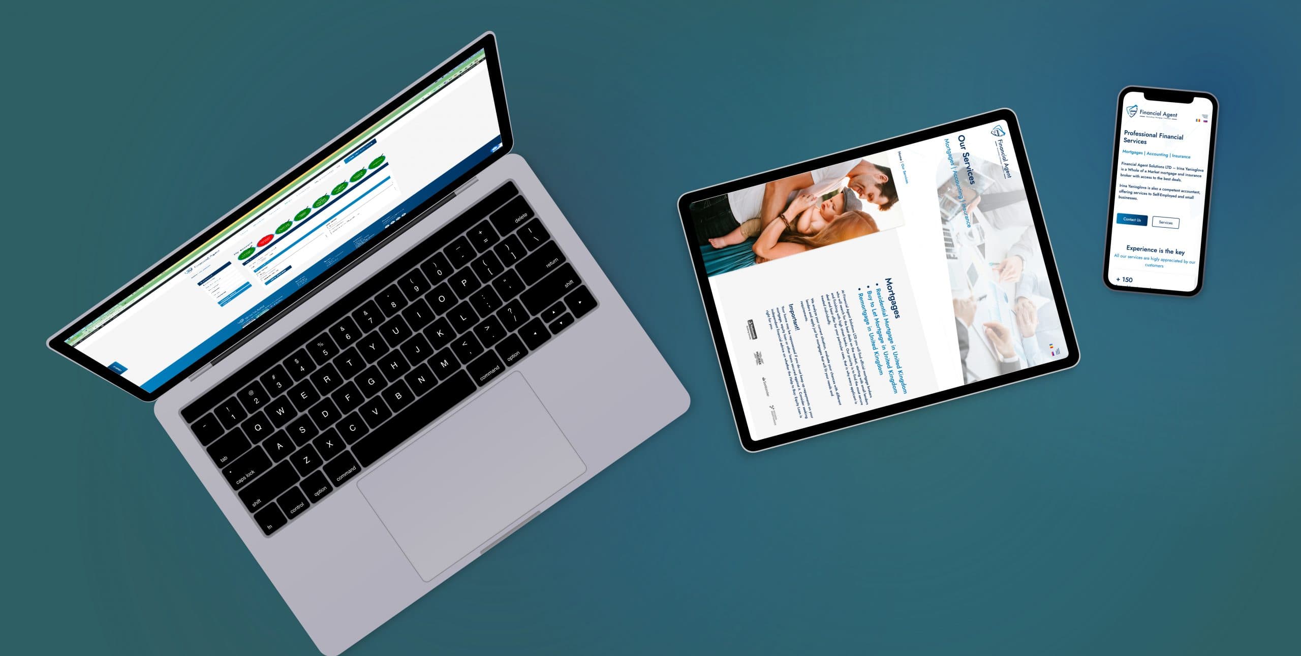 Financial Agent responsive website