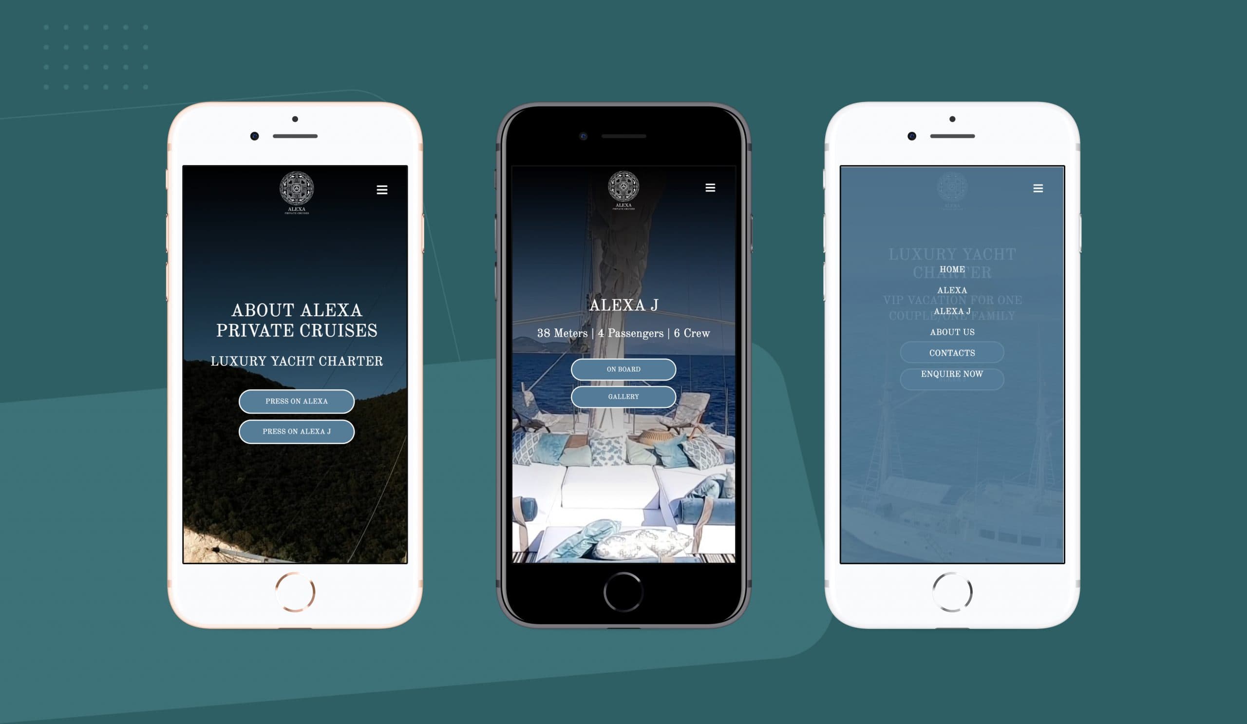 ALEXA PRivate Cruises mobile view